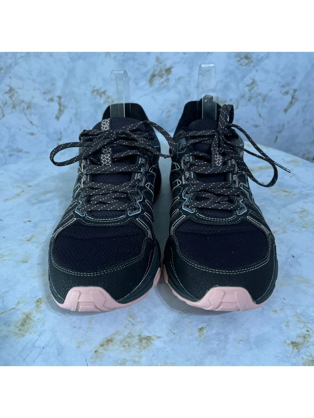 Asics Gel Venture 7 Womens Size 11 Running Shoes Gray Pink Trail Hiking Sneakers